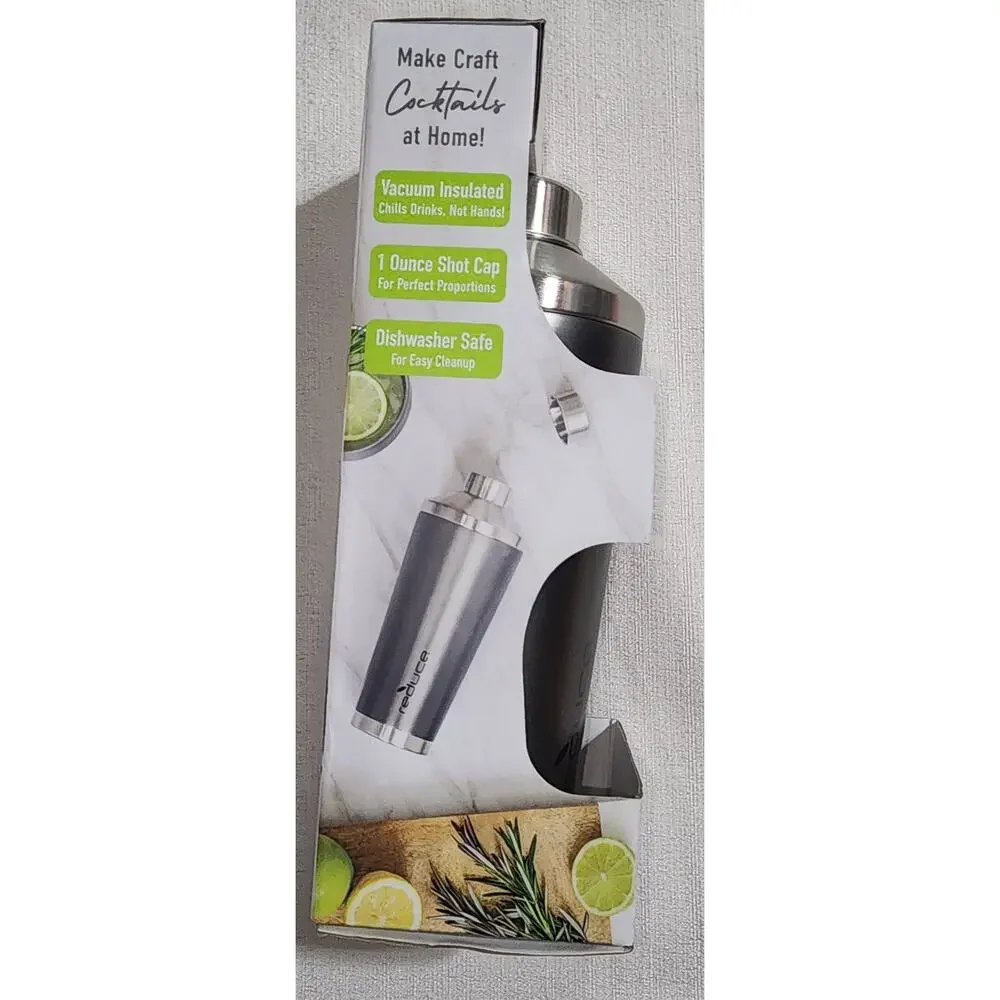 Reduce cocktail shaker 20oz insulated stainless steel shaker